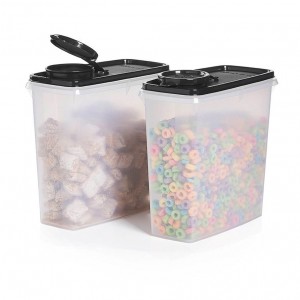 Tupperware Cereal Storers Black | 63429HWOD