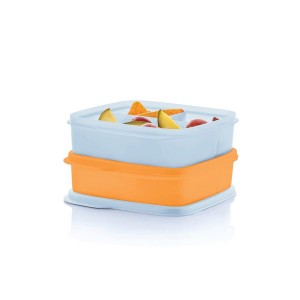 Tupperware Eco+ Lunch-it Containers White / Orange | 68425XVLC