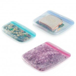 Tupperware The Ultimate Silicone Slim Bag Set Turquoise / White | 39816ARZX