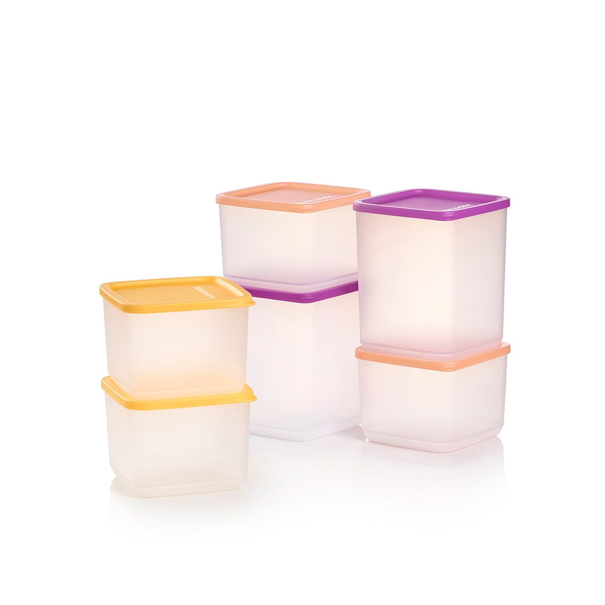 Tupperware Basic Bright Square 6-pc. Set Wild Mulberry | 85629DCLF