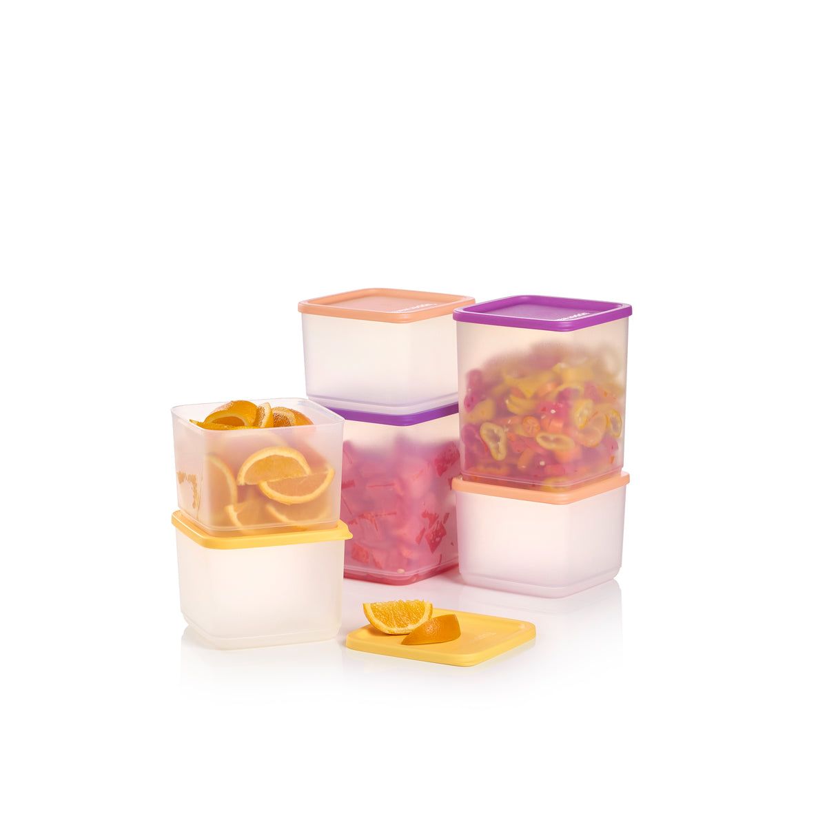 Tupperware Basic Bright Square 6-pc. Set Wild Mulberry | 85629DCLF