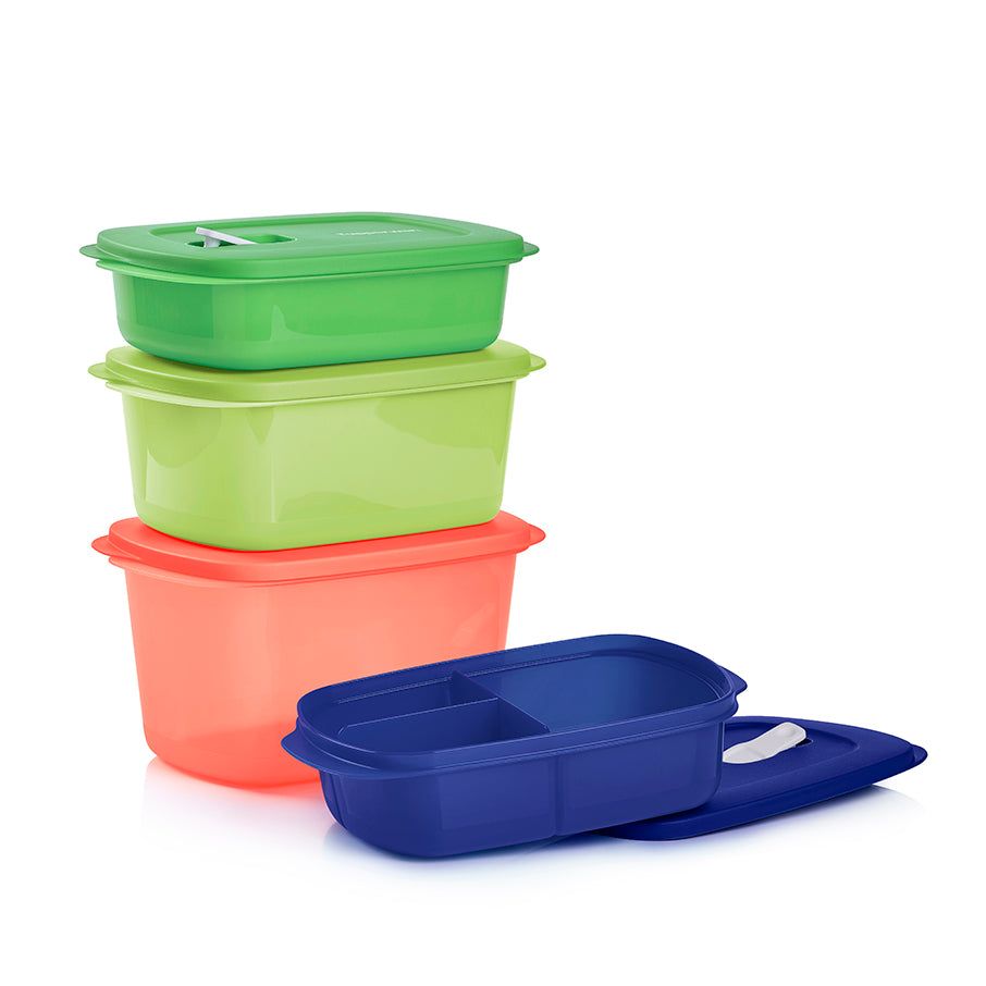 Tupperware Crystalwave 4-pc. Rectangular Set Blue | 51764ILUJ