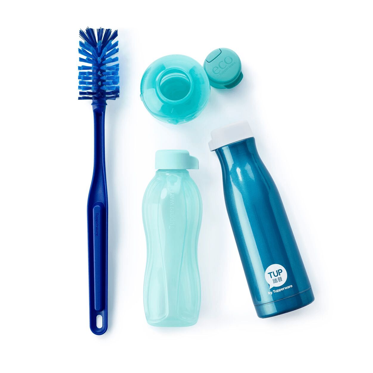 Tupperware Eco Bottle Brush Blue | 72941FISD