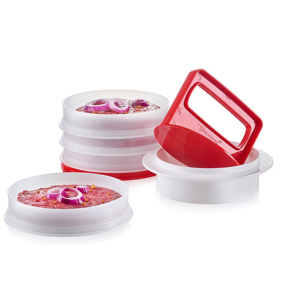 Tupperware Hamburger Press & Keepers Set | 80724VFJG