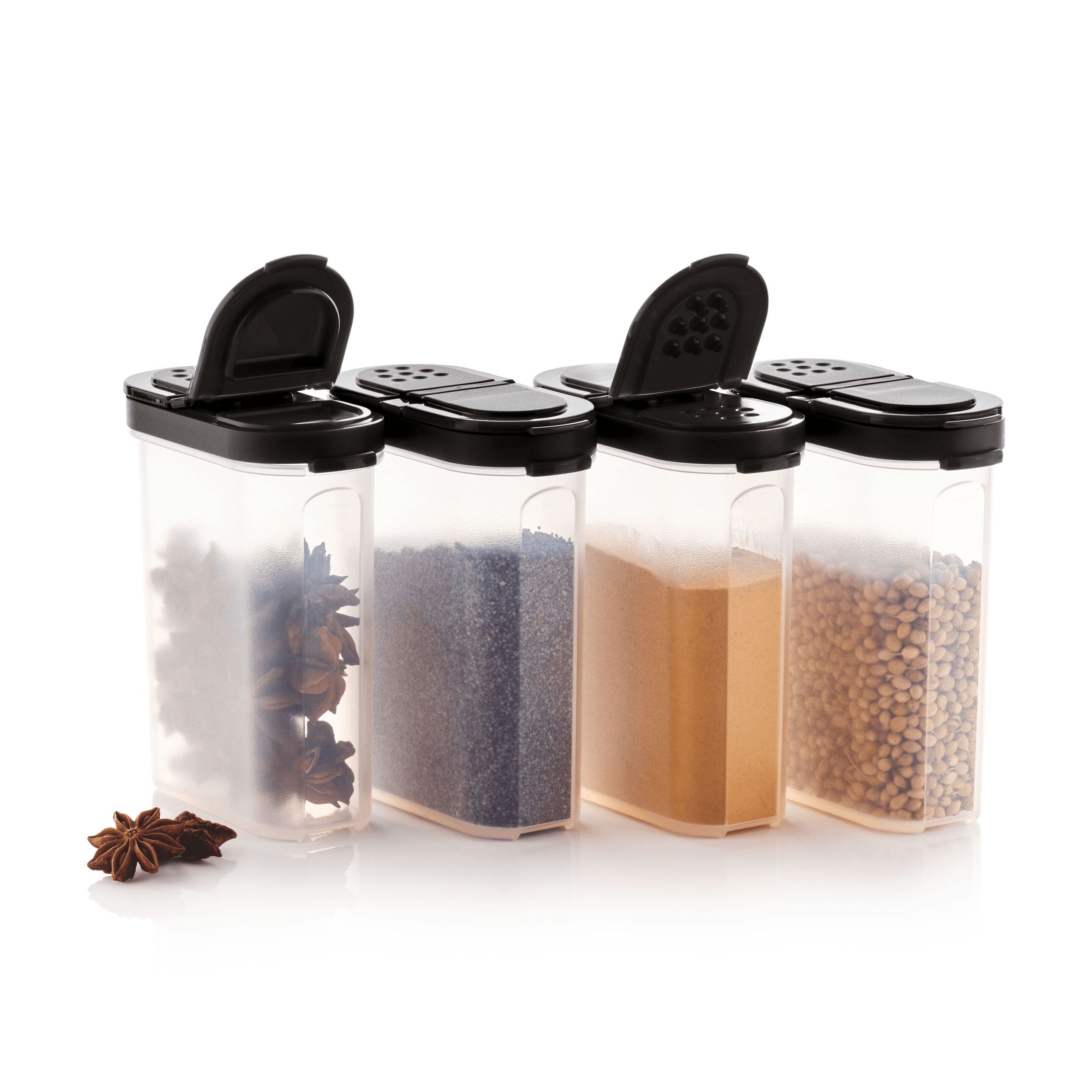 Tupperware Large Spice Shakers Black | 42715DLTW