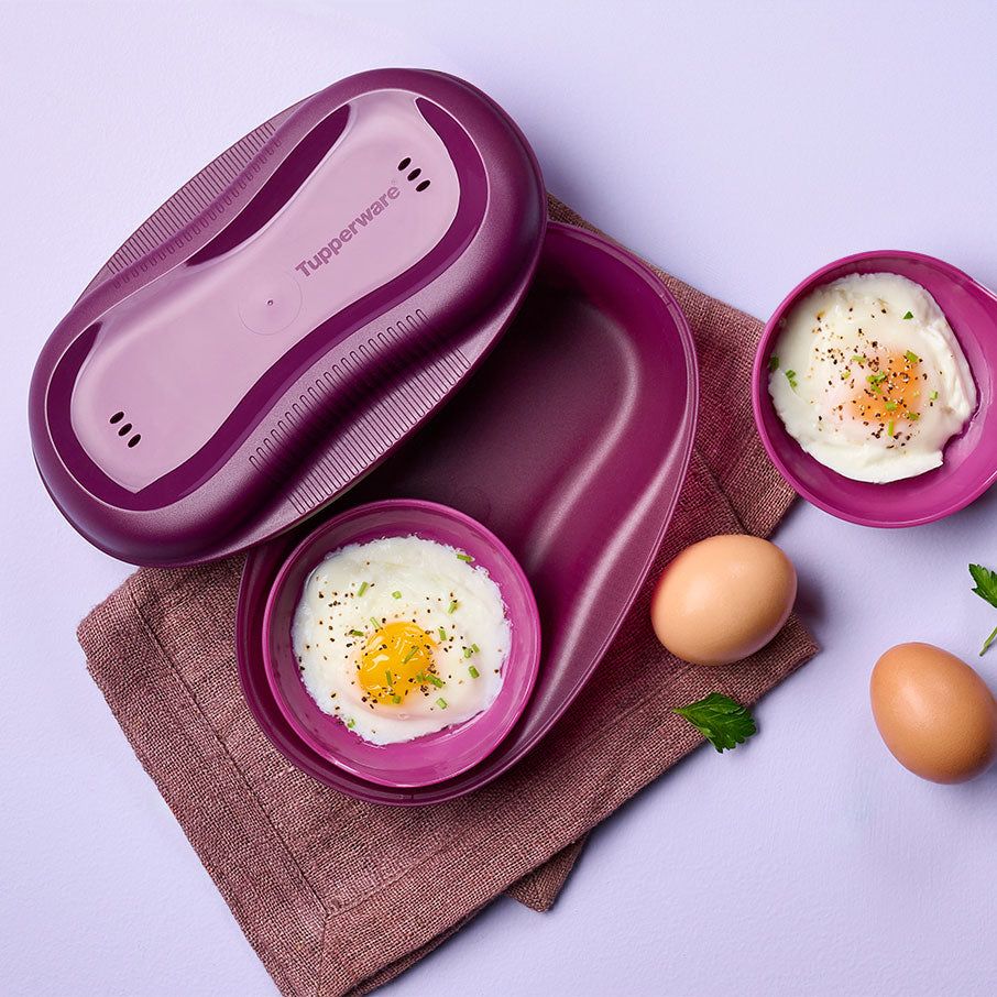 Tupperware Microwave Breakfast Maker Set Purple | 27410MEVP