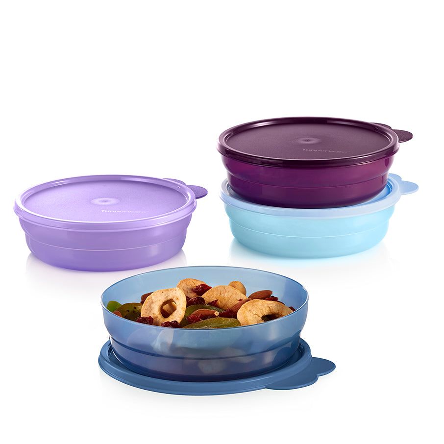 Tupperware Microwave Reheatable Cereal Bowls White | 96241CARU