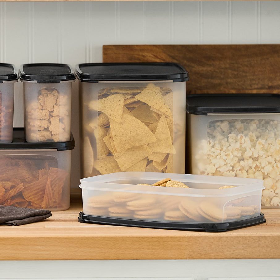 Tupperware Modular Mates Rectangular 1 Black | 35106FPTQ