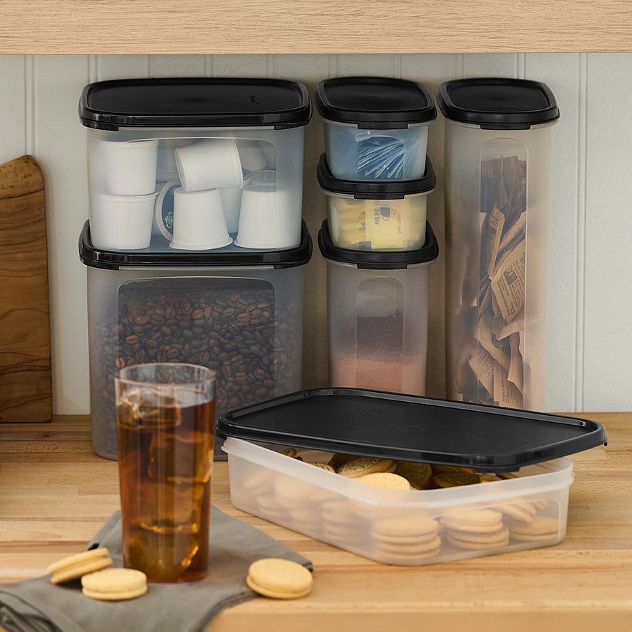 Tupperware Modular Mates Rectangular 1 Black | 35106FPTQ