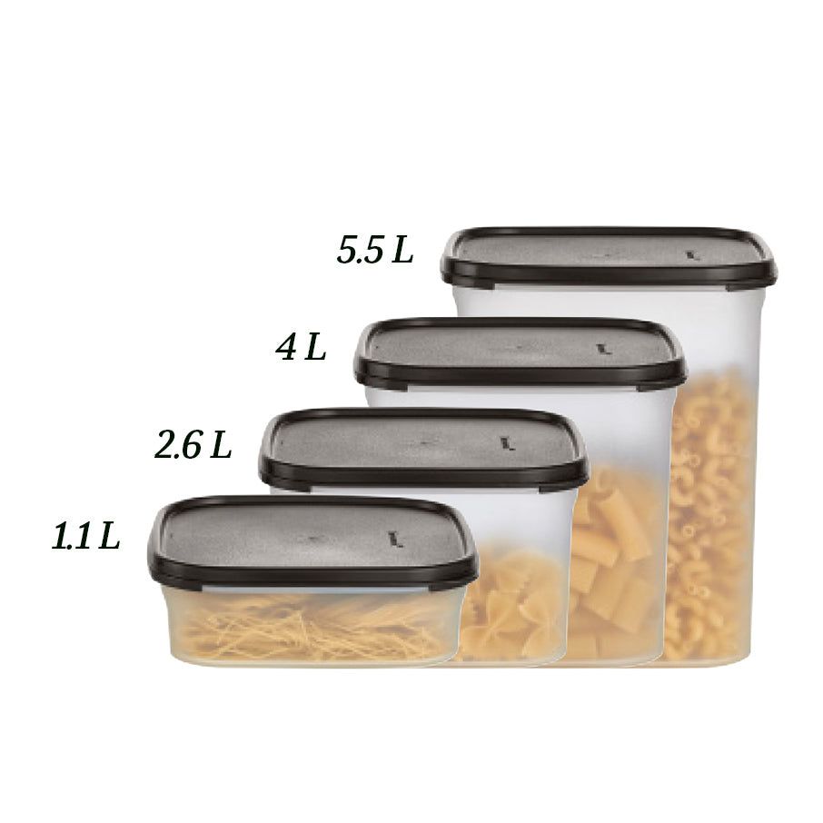 Tupperware Modular Mates Square 1 Black | 64371HZMK