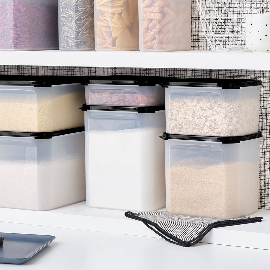 Tupperware Modular Mates Square 3 Black | 15837QZVL