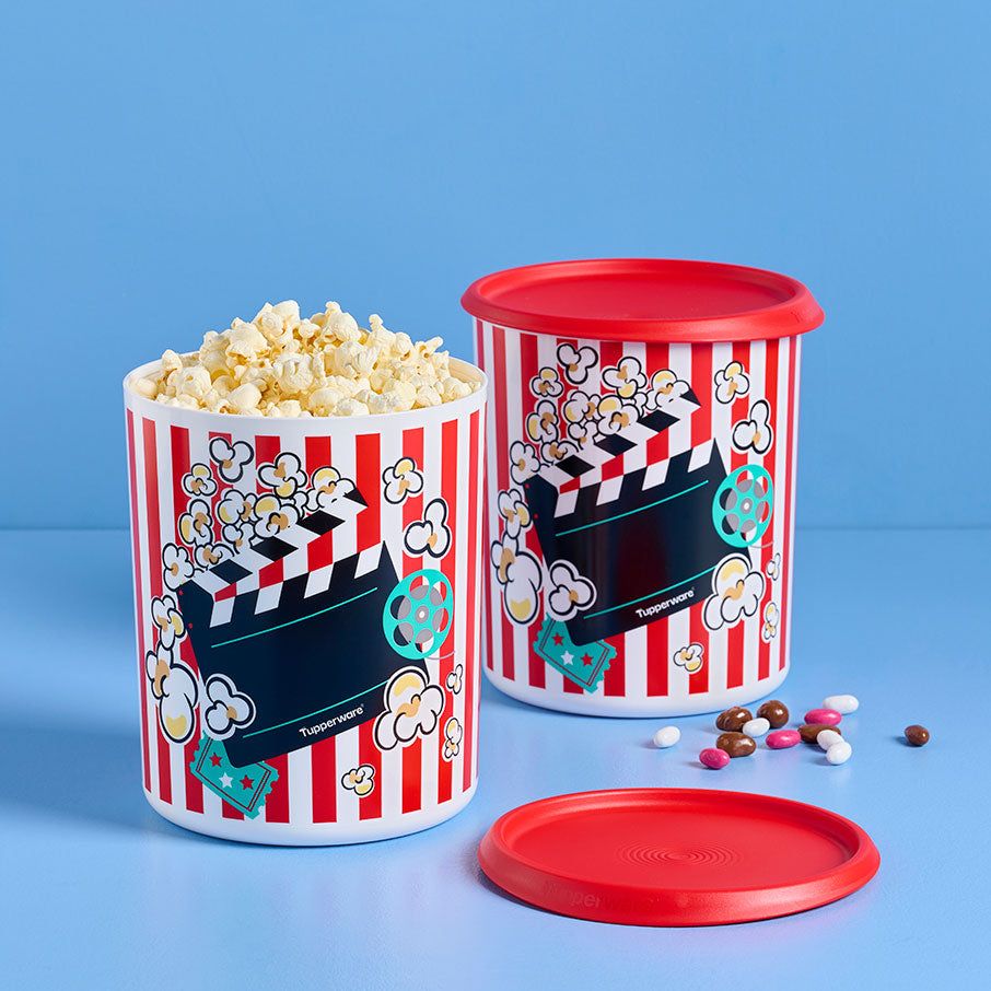 Tupperware One Touch Movie Night Canisters Red / White | 50768WGCI