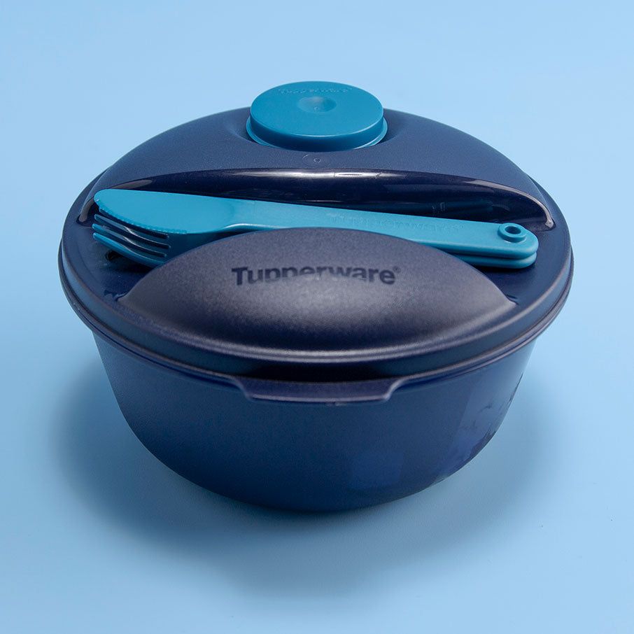 Tupperware Salad On The Go Set Peacock | 62370VASW