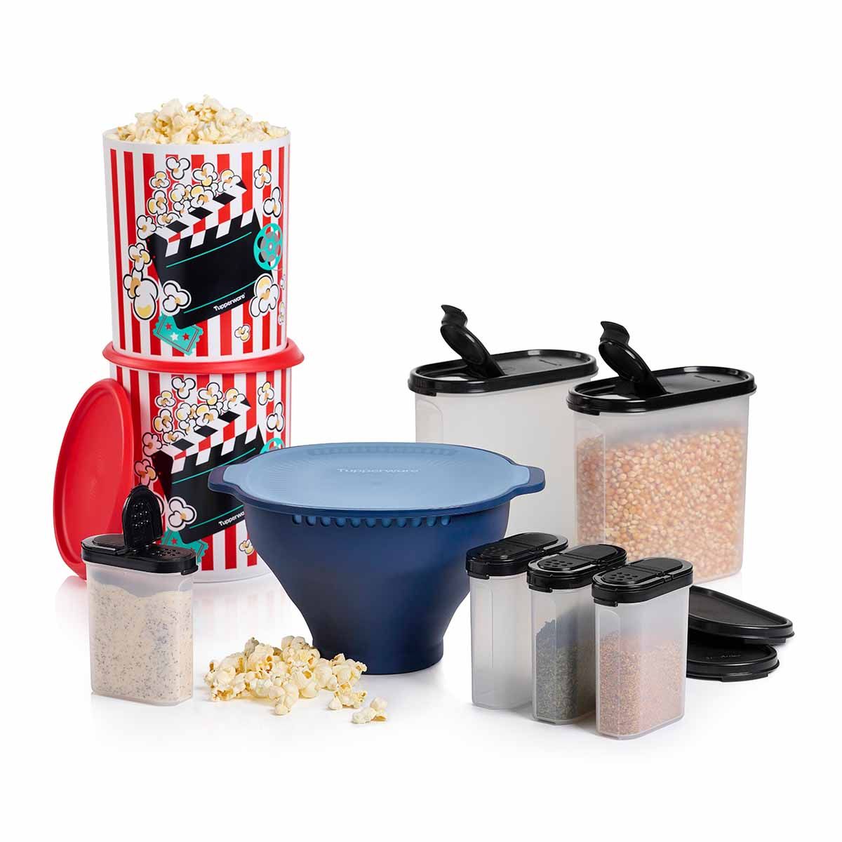 Tupperware Wow Movie Night Pack Blue / Black / White | 43279TCAE